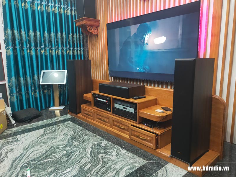 Hoàn thiện hệ thống âm thanh đỉnh cao của anh Việt tại Quận 12 (Loa Klipsch RP6000F + Loa Klipsch RP402S + Loa Center Klipsch RP404C + Loa âm trần Jamo IC 408 LCR)