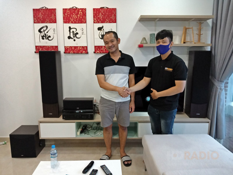 Lắp dàn xem phim 5.1 AT GD15 tại nhà anh Đăng ở Thủ Đức