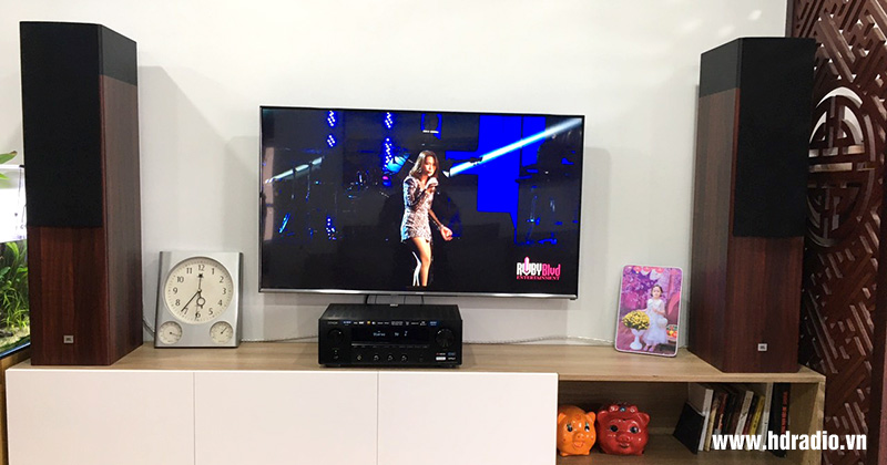 Lắp Dàn Nghe Nhạc JBL Hay Cho Anh Sơn Ở Hà Đông, Hà Nội (Loa JBL Stage A180, Amply Denon DRA-800H)