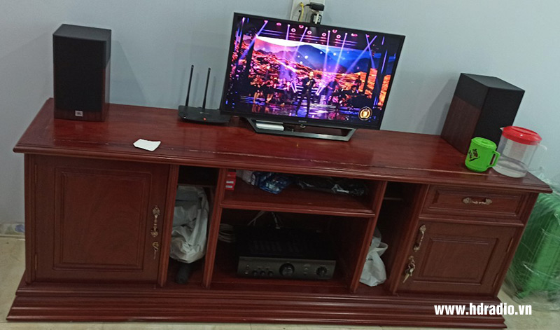 ảnh công trình loa jbl stage a130 tại nhà anh Tân ở Thủ Đức, Hà Nội