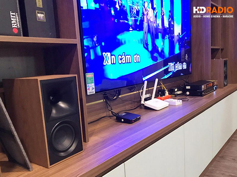 Lắp Loa Klipsch the Fives và hệ thống âm thanh hay cho anh Tiến ở Hà Nội