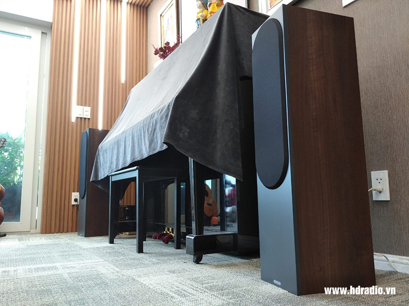 Lắp dàn nghe nhạc Monitor Audio cực hay cho anh truyền ở Q10 (Loa Monitor Audio Bronze 500, Amply Denon DRA-800H)