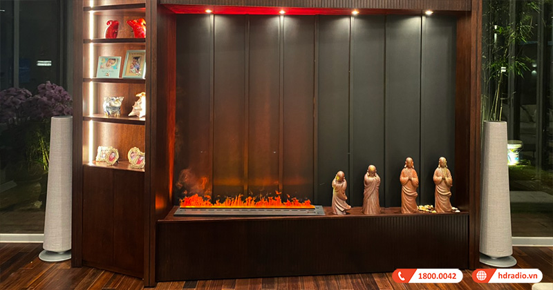 Lắp Dàn Nghe Nhạc, Xem Phim cao cấp trị giá gần 140 triệu đồng cho anh Thành ở Văn Giang, Hưng yên (Samsung HW Q950A, Harman Kardon Citation Tower, Sub, Adapt)