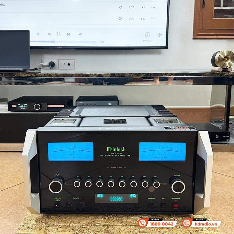 Amply McIntosh MA9500, 2 kênh, 300W/CH-4