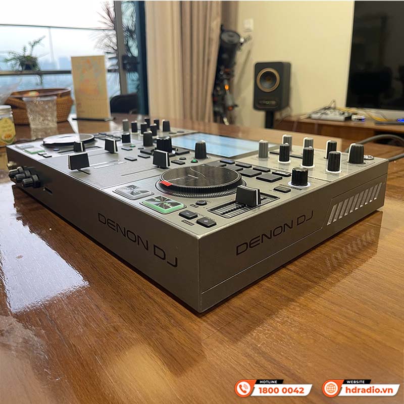 Bàn DJ Denon Prime Go+ (plus) pin 5h, USB độc lập, Engine DJ, Serato, Virtual DJ, Wifi, 3.68kg, Mới-16