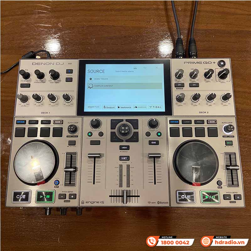 Bàn DJ Denon Prime Go+ (plus) pin 5h, USB độc lập, Engine DJ, Serato, Virtual DJ, Wifi, 3.68kg, Mới-15