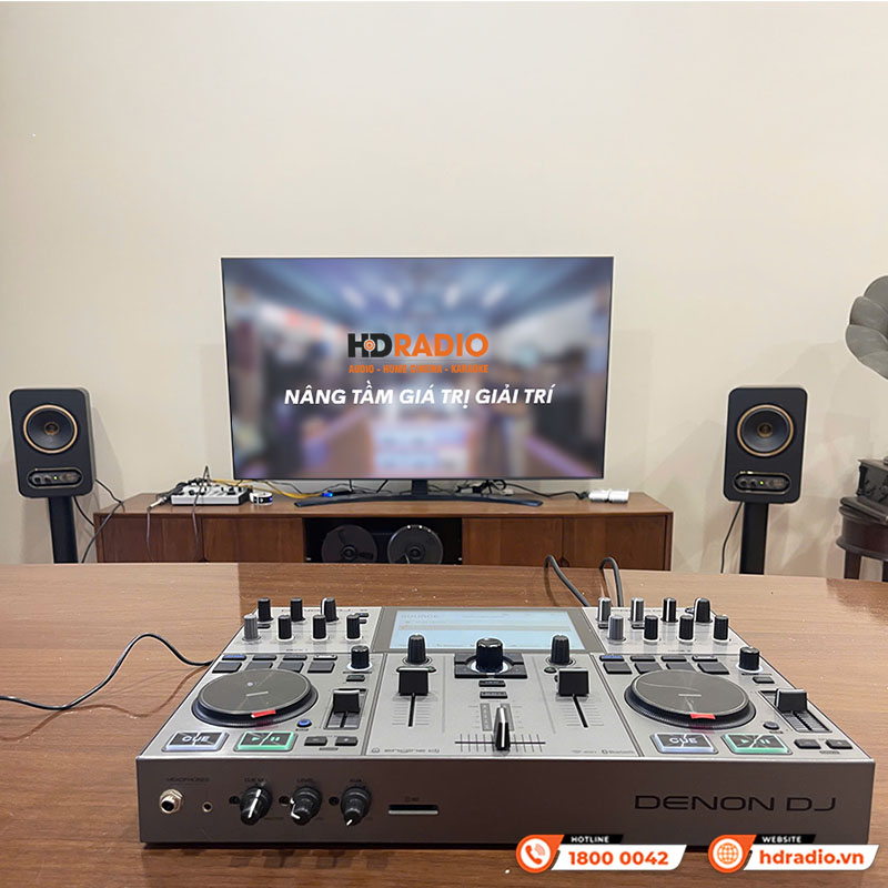 Bàn DJ Denon Prime Go+ (plus) pin 5h, USB độc lập, Engine DJ, Serato, Virtual DJ, Wifi, 3.68kg, Mới-13