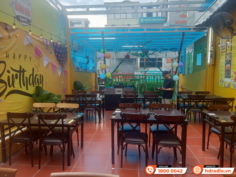 Bàn giao Loa kéo CAVS PA218 đa năng cho Quán Bún Bò Sông Quê của anh Tuấn