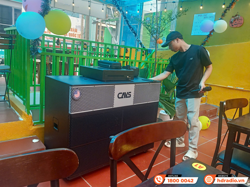 Bàn giao Loa kéo CAVS PA218 đa năng cho Quán Bún Bò Sông Quê của anh Tuấn