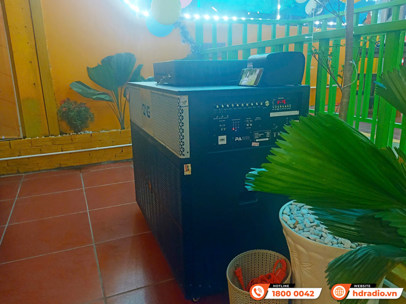 Bàn giao Loa kéo CAVS PA218 đa năng cho Quán Bún Bò Sông Quê của anh Tuấn