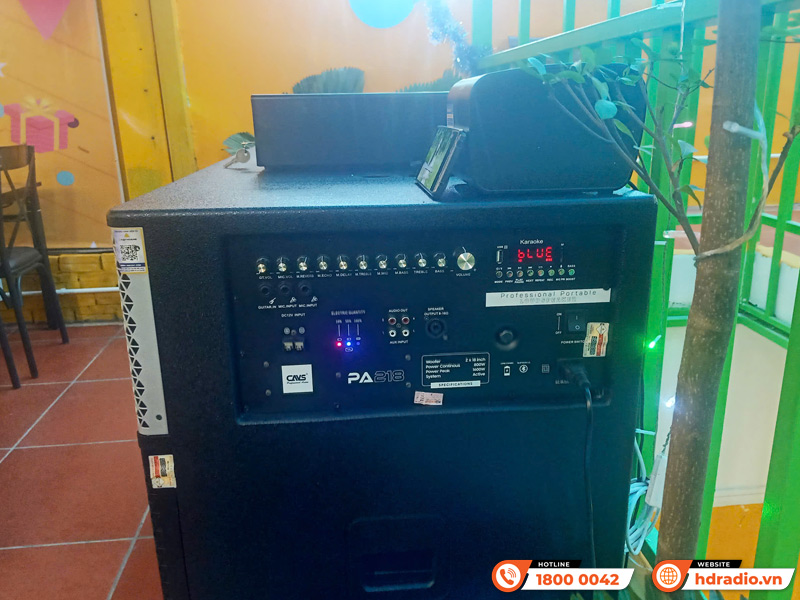 Bàn giao Loa kéo CAVS PA218 đa năng cho Quán Bún Bò Sông Quê của anh Tuấn