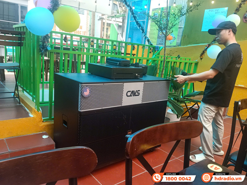 Bàn giao Loa kéo CAVS PA218 đa năng cho Quán Bún Bò Sông Quê của anh Tuấn