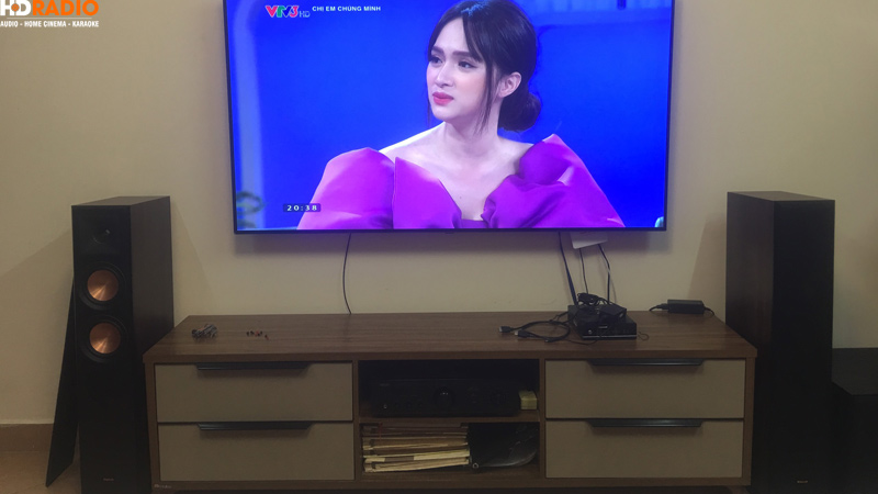 Lắp dàn nghe nhạc 2.1 hay, giá chỉ 31 triệu cho Chị Chi ở Hà Nội