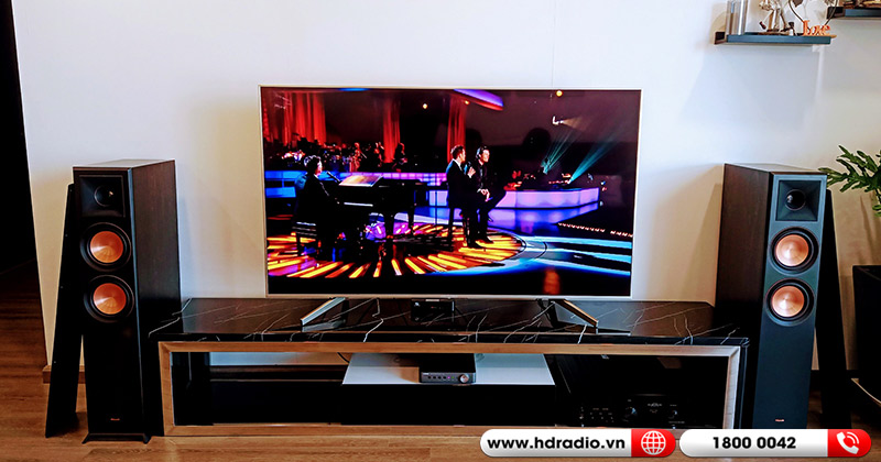 Lắp dàn nghe nhạc trữ tình cực hay cho chị phương ở Cầu Giấy, Hà Nội (Amply Denon PMA 1600NE + Loa Klipsch RP6000F + DAC Yamaha WXC-50)