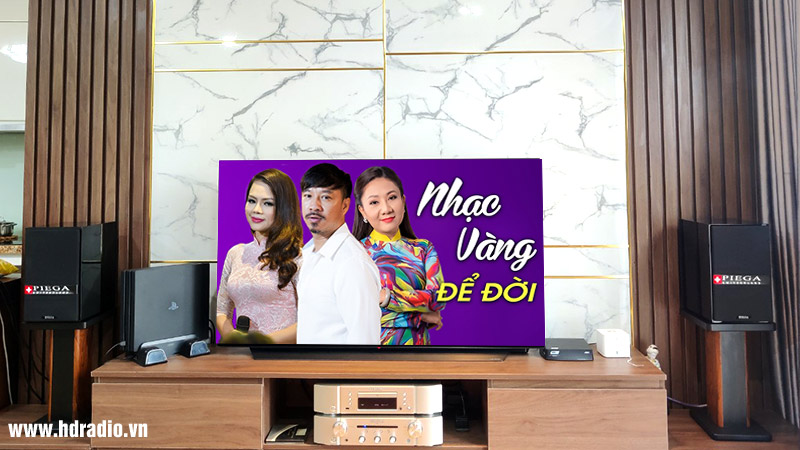 ảnh thực tế amply Marantz PM6007 tại công trình