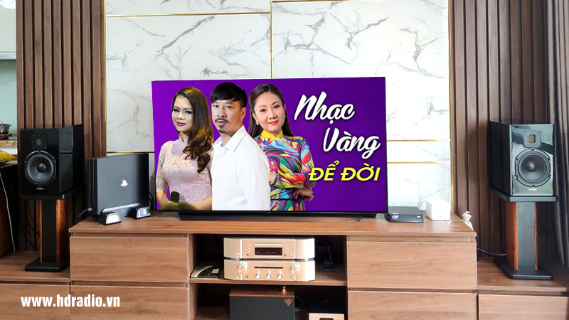 ảnh thực tế amply Marantz PM6007 tại công trình