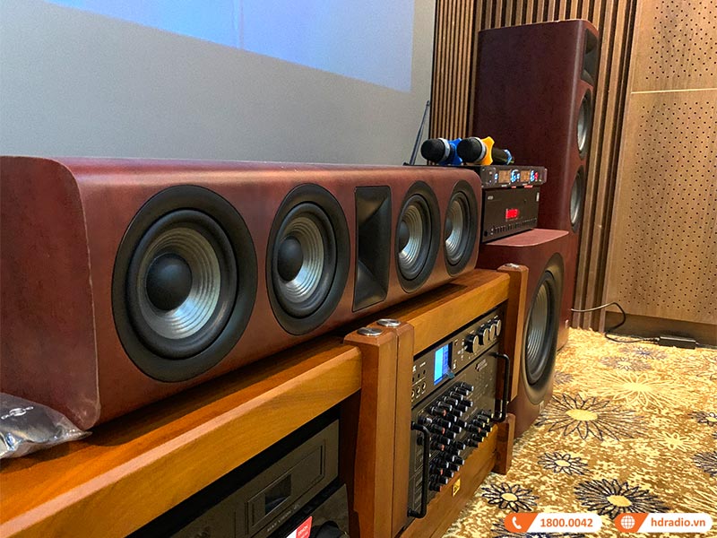 Hoàn thiện phòng chiếu phim cho anh Cường ở Liên Mặc, Hà Nội