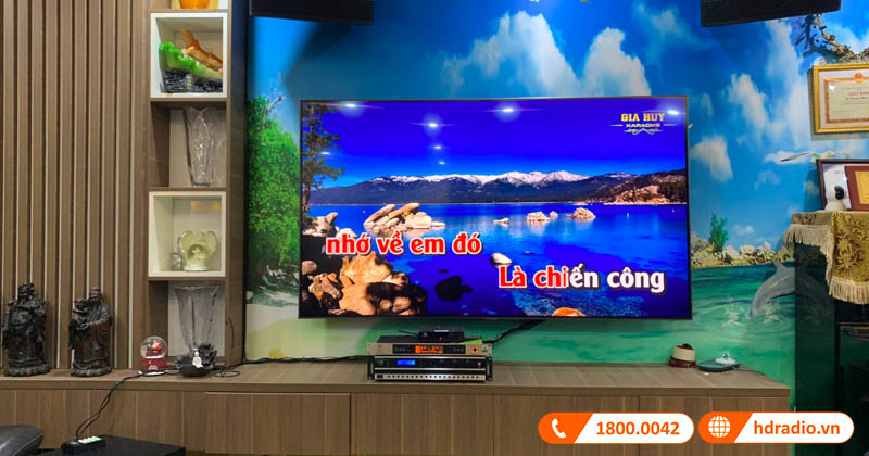 Lắp dàn karaoke gia đình GD53 cực chất lượng cho chị Thanh ở Bắc Từ Liêm, Hà Nội (Listensound LS-12A, VinaKTV S600X Max, Kiwi PD8000, CAVS LF710)