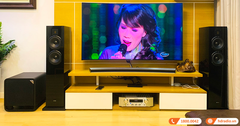 Lắp dàn âm thanh 2.1 nghe nhạc đỉnh cao cho anh Đạt ở Cầu Giấy, Hà Nội (Piega Classic 7.0, Marantz PM7000N, Polk Audio HTS10)