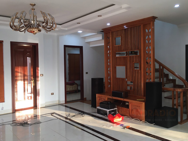 Dàn nghe nhạc, xem phim 5.1 Cực Hay tại nhà anh Thử ở Sóc Sơn