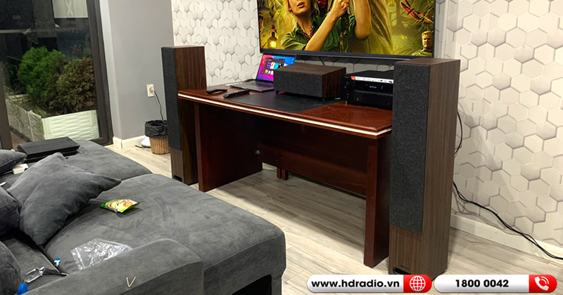 Lắp Dàn xem phim 5.1 hay cho chị Huyền Anh ở Yên Phụ (Jamo S809 HCS, Denon AVR X2700H, Sub Klipsch SPL100)