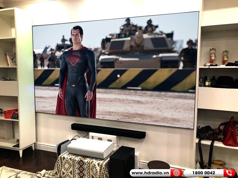 Lắp đặt combo máy chiếu 4K và loa - Ảnh 1