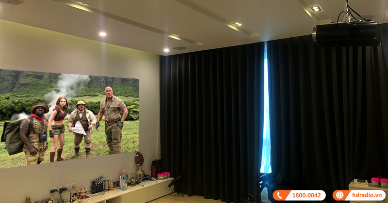 Lắp hệ thống máy chiếu 4K đỉnh cao cho ông KIM KEUN HO ở Hà Đông, Hà Nội (Máy chiếu 4K ViewSonic X100-4K+)