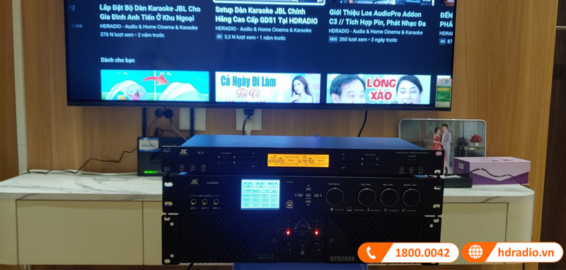 Lắp đặt Bộ Dàn Karaoke Cao Cấp trị giá hơn 73 triệu đồng cho chị Hương ở Hoàng Mai, Hà Nội