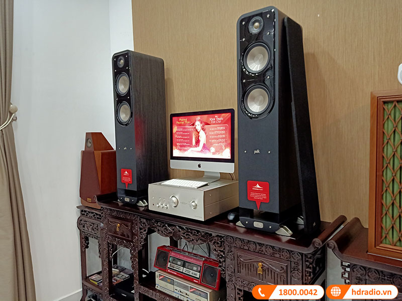 Lắp cặp loa nghe nhạc Polk Audio Signature S55 trị giá 18 triệu đồng cho anh Tuấn