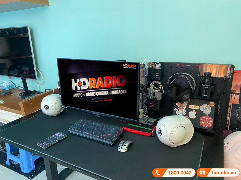 Lắp cặp loa devialet phantom II 98db hơn 83tr cho anh long Lắp cặp loa devialet phantom II 98db hơn 83tr cho anh long