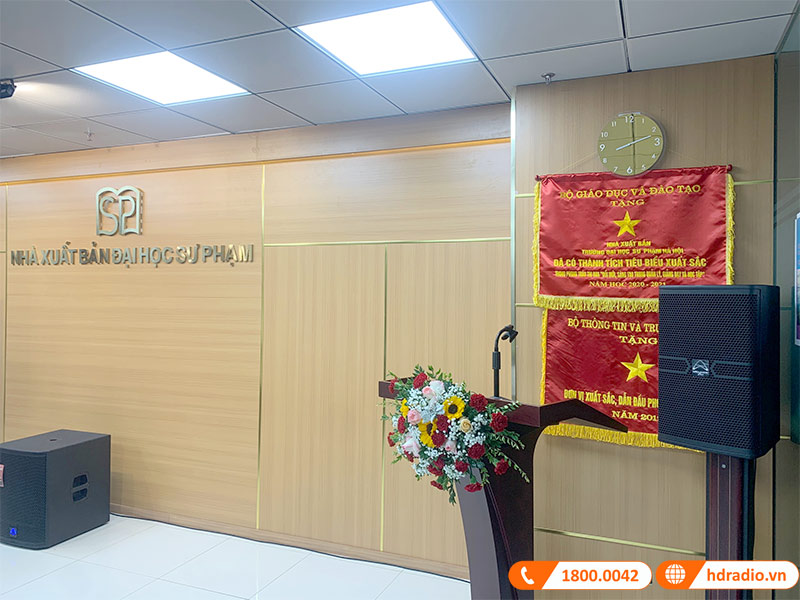 Lắp đặt hệ thống âm thanh Cao Cấp trị giá hơn 111 triệu đồng cho phòng họp nhà xuất bản Đại học Sư Phạm