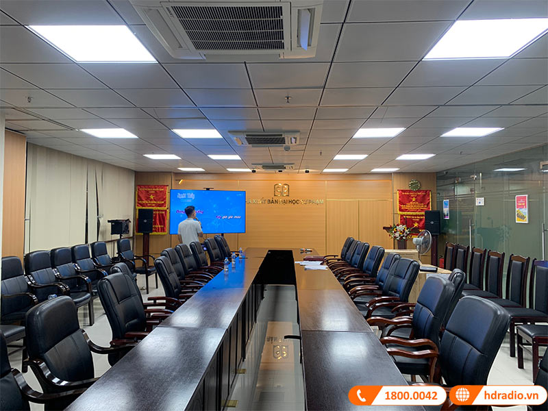 Lắp đặt hệ thống âm thanh Cao Cấp trị giá hơn 111 triệu đồng cho phòng họp nhà xuất bản Đại học Sư Phạm