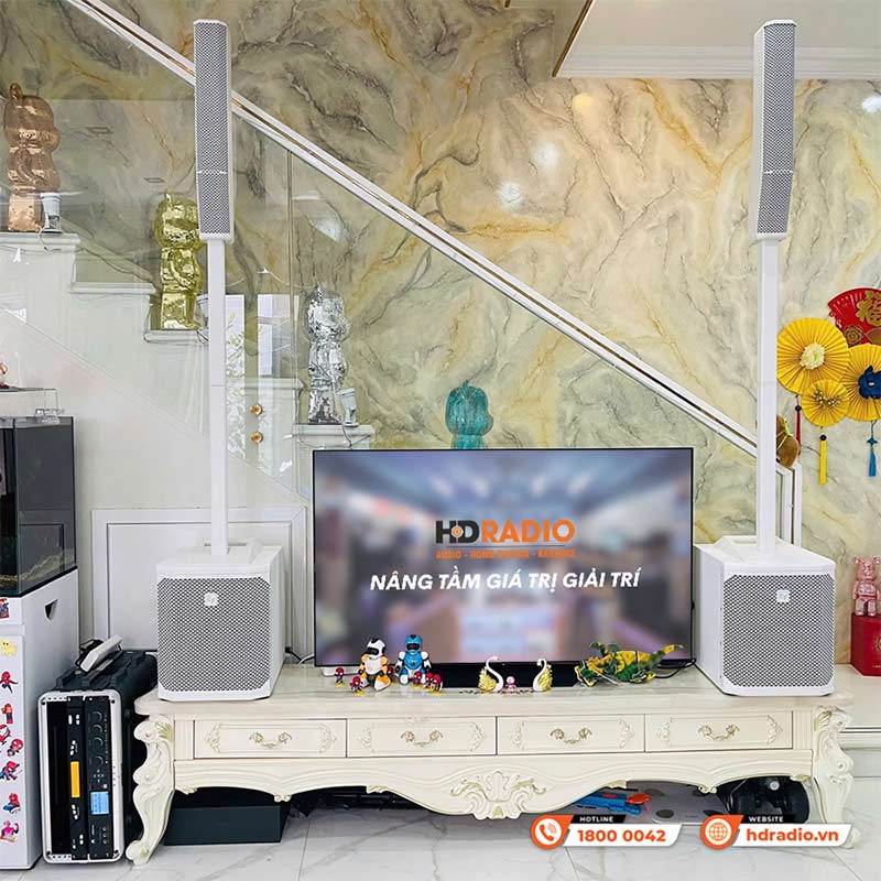 Lắp Dàn âm thanh hát karaoke Column Array SK09 giá hơn 108 triệu đồng cho anh Tuấn