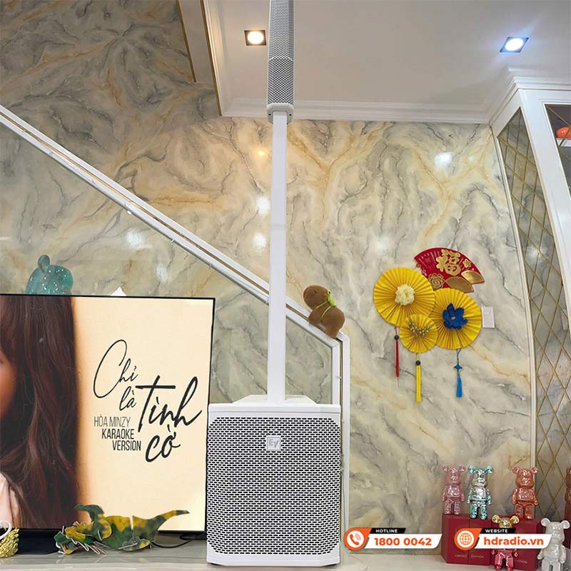 Lắp Dàn âm thanh hát karaoke Column Array SK09 giá hơn 108 triệu đồng cho anh Tuấn