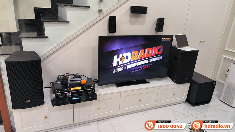 Lắp dàn karaoke cao cấp cho anh Phong