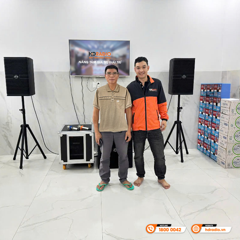 Lắp đặt Dàn karaoke cao cấp cho anh Sang ở Đồng Nai