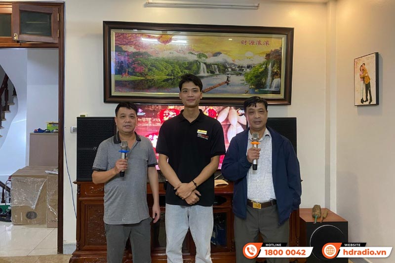 Bộ dàn karaoke của chú Sang ở Hà Nội