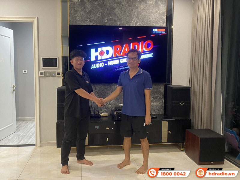Lắp dàn Karaoke cao cấp trị giá gần 67 triệu đồng cho anh Hùng ở Quận 1, TP. Hồ Chí Minh