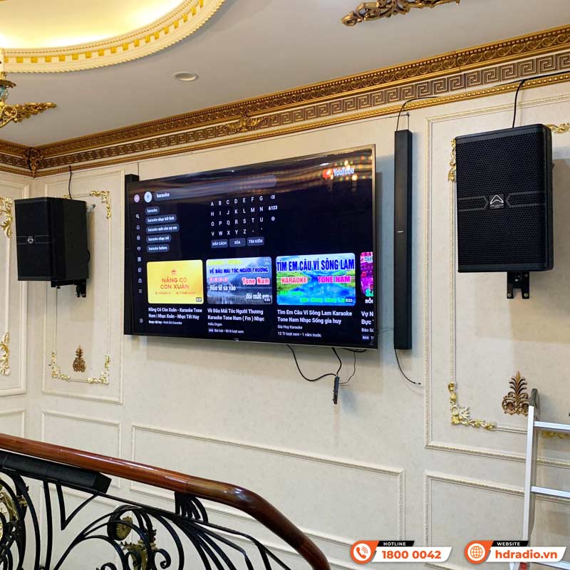 Lắp dàn karaoke cao cấp trị giá hơn 127 triệu đồng cho chị Lan ở Huyện Hoài Đức, Hà Nội