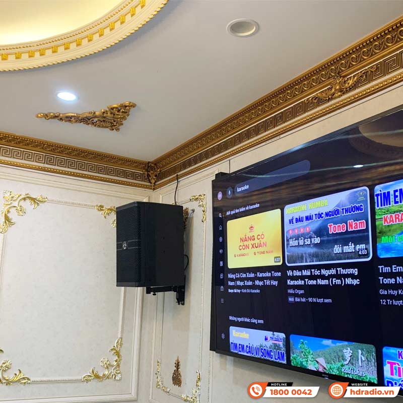 Lắp dàn karaoke cao cấp trị giá hơn 127 triệu đồng cho chị Lan ở Huyện Hoài Đức, Hà Nội
