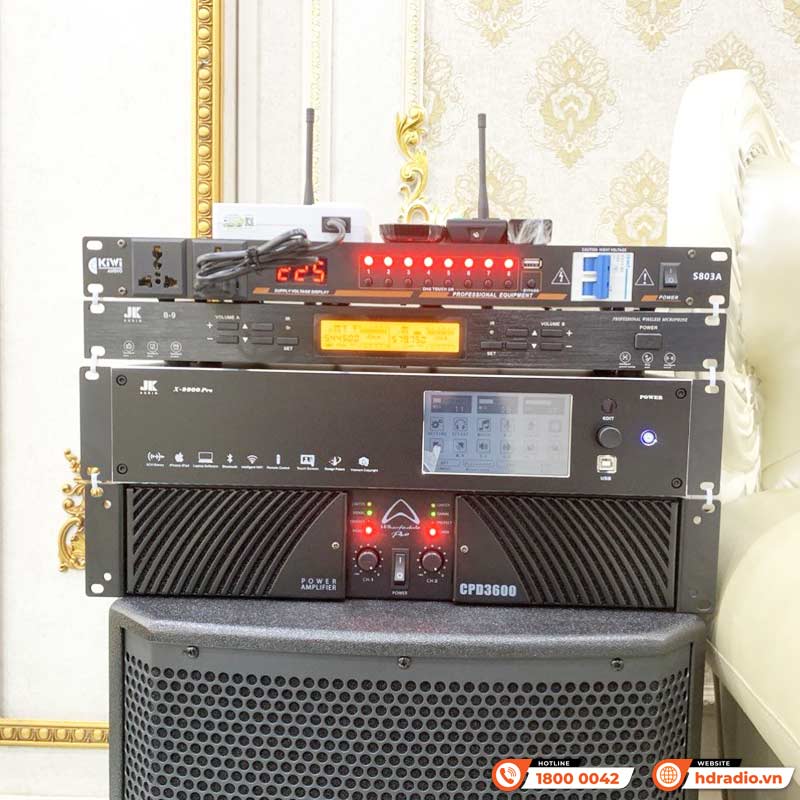 Lắp dàn karaoke cao cấp trị giá hơn 127 triệu đồng cho chị Lan ở Huyện Hoài Đức, Hà Nội