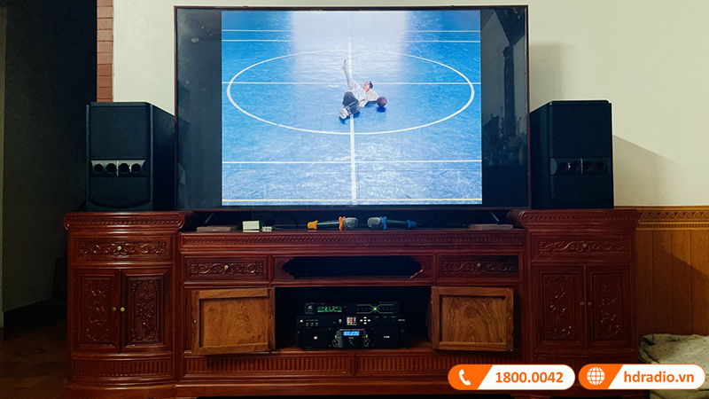 Lắp dàn karaoke trị giá hơn 37 triệu đồng cho anh Tuân ở huyện Văn Lâm, Hưng Yên (Loa Wharfedale 5090, JKAudio X6000 Plus, JKAudio H2600, Micro JKAudio B3 Plus)