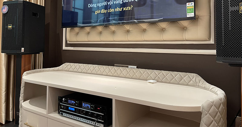 Lắp bộ dàn karaoke đẳng cấp trị giá gần 20 triệu đồng cho anh Đạt ở Quận 2, thành phố Hồ Chí Minh (JKaudio K300, Kiwi PD8000, CAVS XB10)