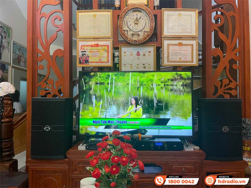Lắp dàn karaoke cực chất gần 63 triệu cho anh Hùng ở HN