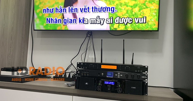 Lắp dàn karaoke gia đình chỉ hơn 40 triệu cho chị Hân tại quận 4, thành phố Hồ Chí Minh (JBL Pasion 10, JKAudio X6000 Plus, JKAudio H2400, JKAudio B9)