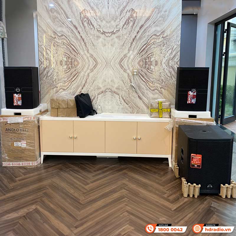 Dàn Karaoke Cao Cấp HDR55 (Whafedale Anglo E312, CPD3600, Vang số, Micro)-2