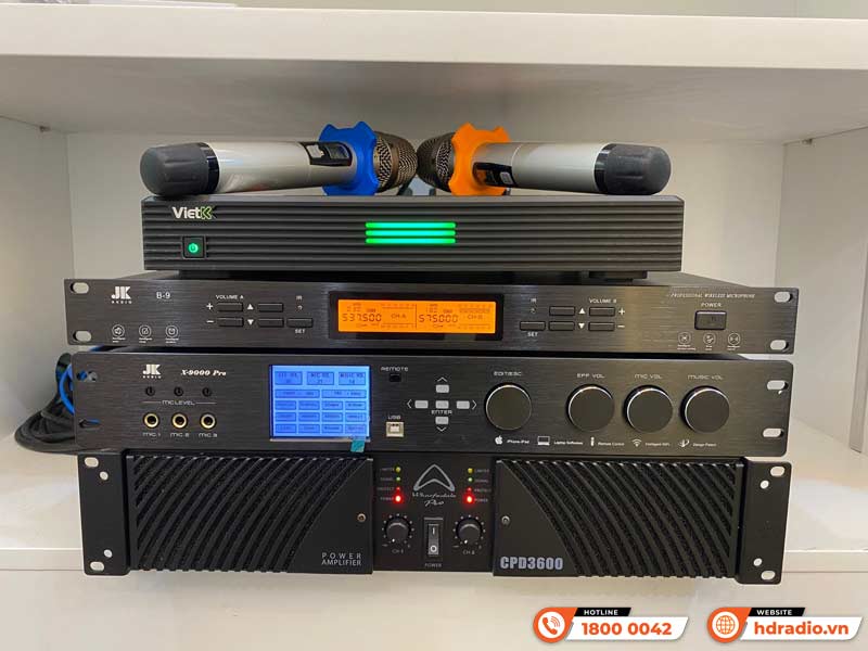 Lắp đặt Dàn Karaoke cao cấp HDR55 kết hợp Sub Wharfedale AX15B cùng bộ Đầu màn VietK trị giá hơn 136 triệu đồng cho anh Minh
