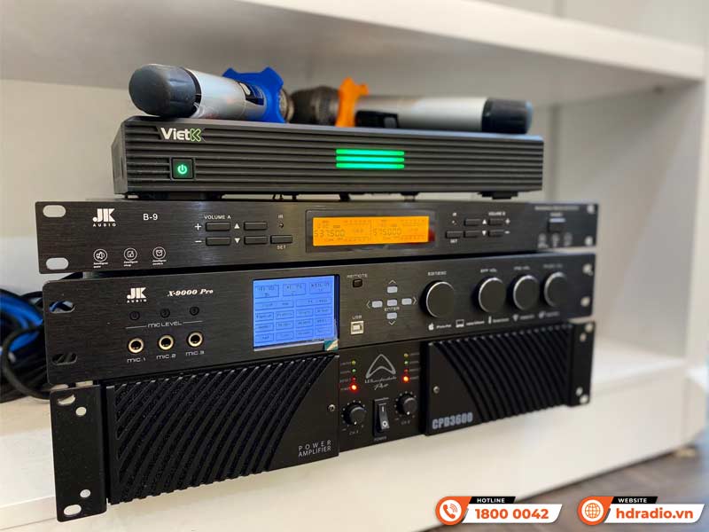 Lắp đặt Dàn Karaoke cao cấp HDR55 kết hợp Sub Wharfedale AX15B cùng bộ Đầu màn VietK trị giá hơn 136 triệu đồng cho anh Minh