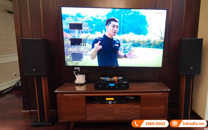 Lắp bộ dàn Karaoke HDR76 cho anh Tuấn ở Long Biên