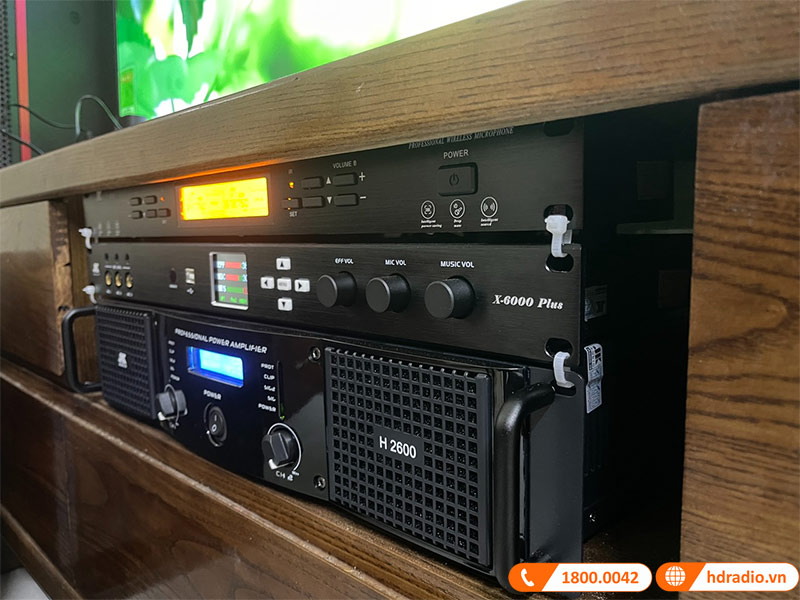Dàn karaoke cao cấp HDR80 (Tecnare E10, Công suất, Vang số, Micro K800, Loa Sub )-4